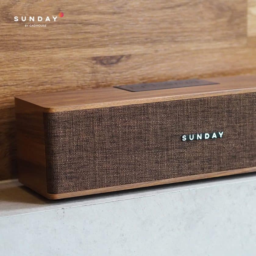 SUNDAY WOOD BROWN BLUETOOTH SPEAKER - Image 3
