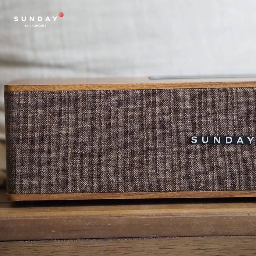 SUNDAY WOOD BROWN BLUETOOTH SPEAKER - Image 4