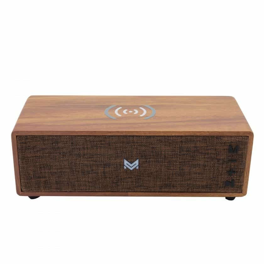 MARVIS Wireless Charger Bluetooth Speaker (Brown) - Image 2