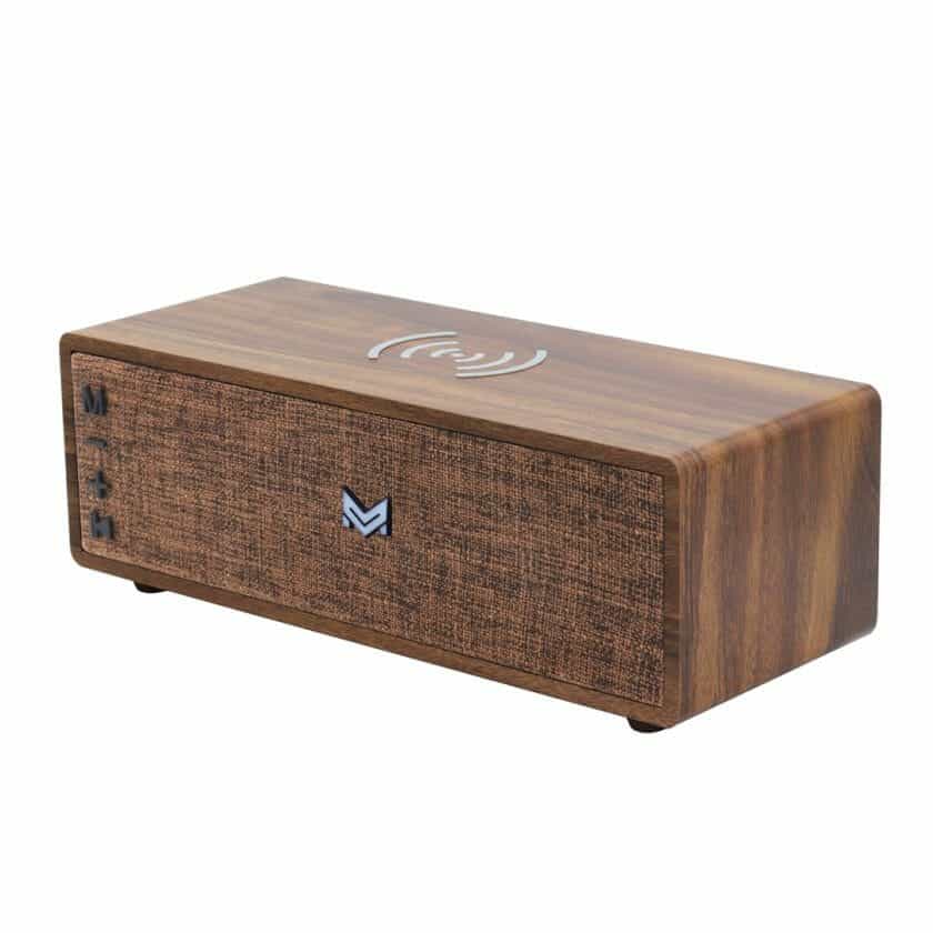 MARVIS Wireless Charger Bluetooth Speaker (Brown) - Image 5