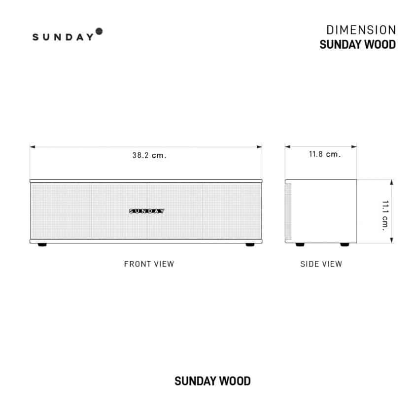 SUNDAY WOOD BROWN BLUETOOTH SPEAKER - Image 7