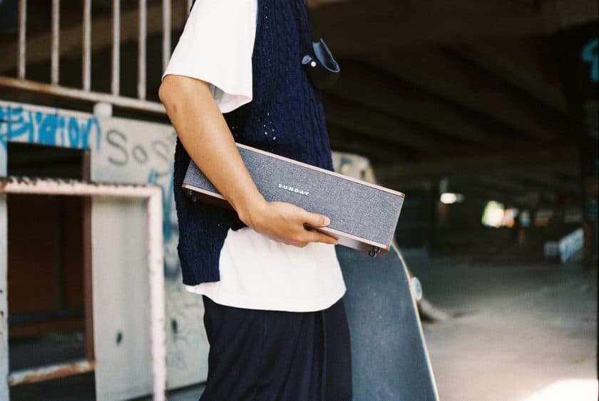 Sunday Wood Black Bluetooth Speaker - Image 4