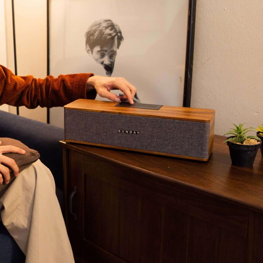Sunday Wood Black Bluetooth Speaker - Image 3